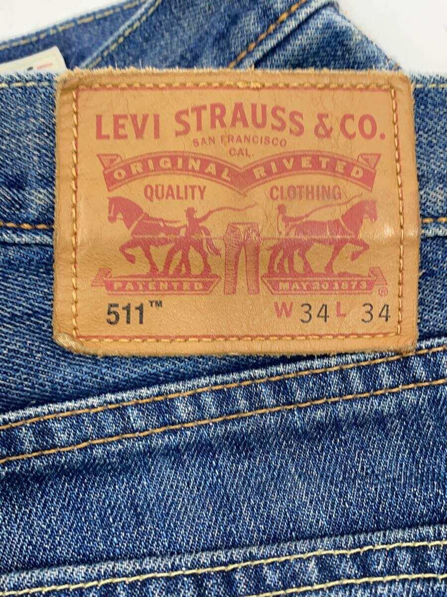 Levi’s◆511/WHITE OAK/USA製/ストレートパンツ/34/コットン/IDG_画像4