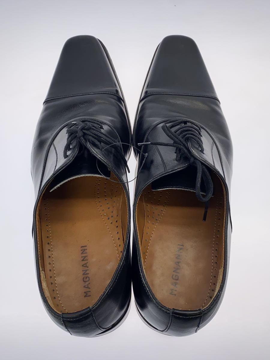 MAGNANNI◆ドレスシューズ/US8/BLK/レザー_画像3