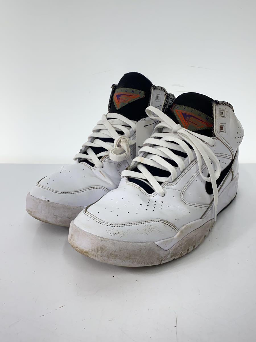 NIKE◆AIR FLIGHT LITE MID_エア フライト ライト ミッド/29cm/WHT_画像2