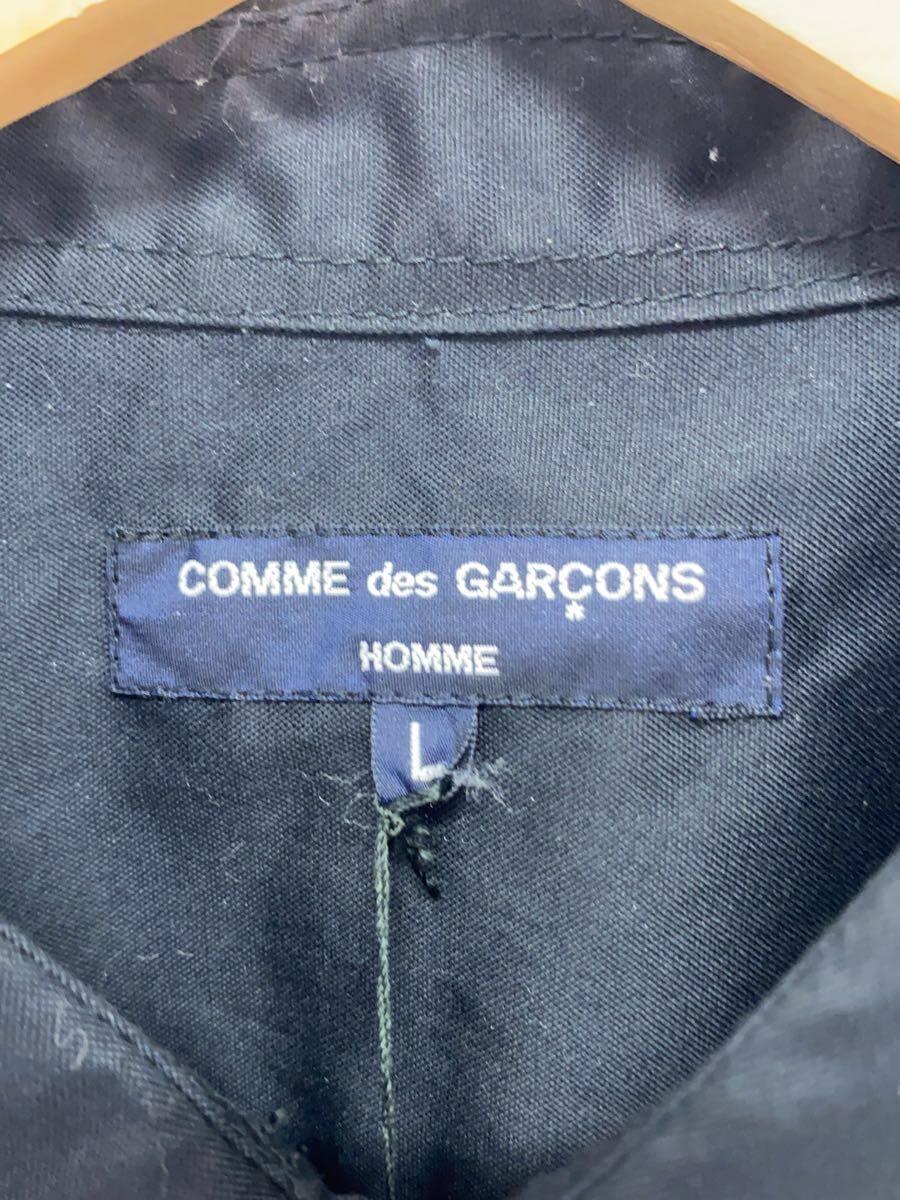 COMME des GARCONS HOMME◆AD2023/多素材MIX/パッチワーク長袖シャツ/L/コットン/ブラック/AD2023/HL-B002_画像3