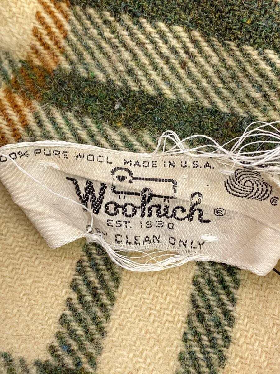 Woolrich◆ジャケット/FREE/ウール/GRN/無地_画像3