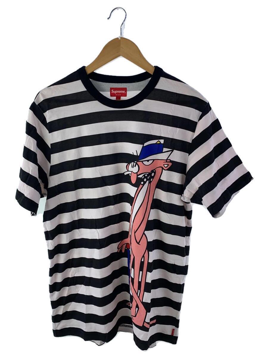 Supreme◆Tシャツ/L/コットン/WHT/ボーダー/Pink Panther Strip Top/14SS/_画像1