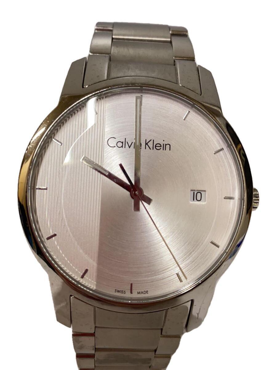 Calvin Klein◆クォーツ腕時計/アナログ/ステンレス/SLV/SLV/K2G 2G1_画像1