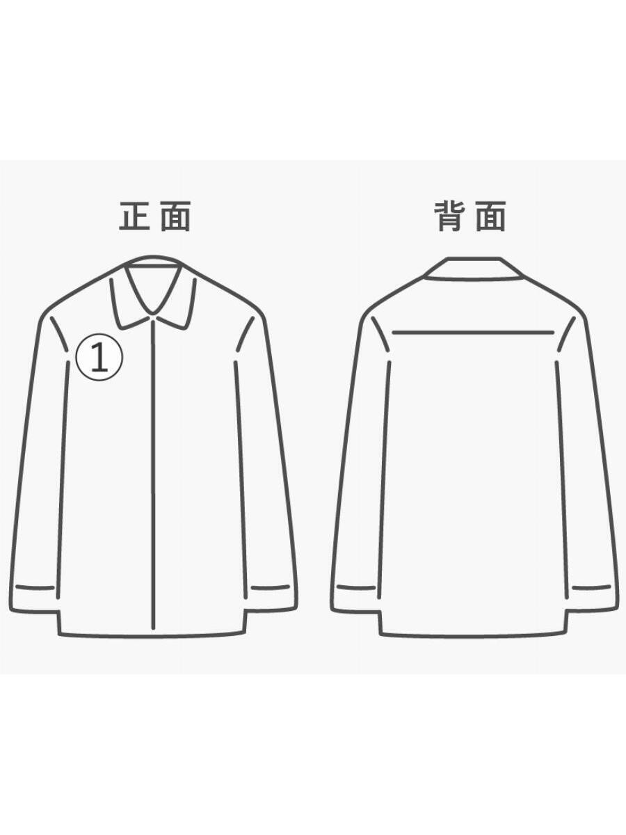 UNIQLO+J◆７分袖シャツ/コットン/WHT/無地/231-437793_画像8