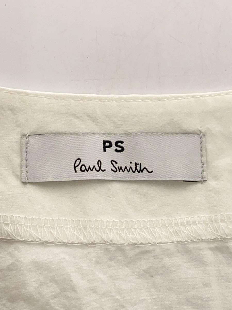 Paul Smith◆ノースリーブブラウス/M/コットン/ホワイト/6622139_画像3