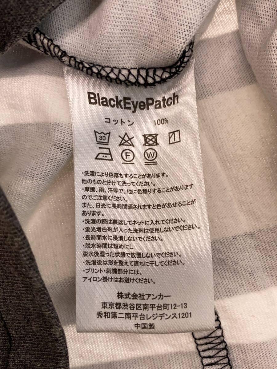 Blackeyepatch◆長袖Tシャツ/L/コットン/GRY/ボーダー_画像4