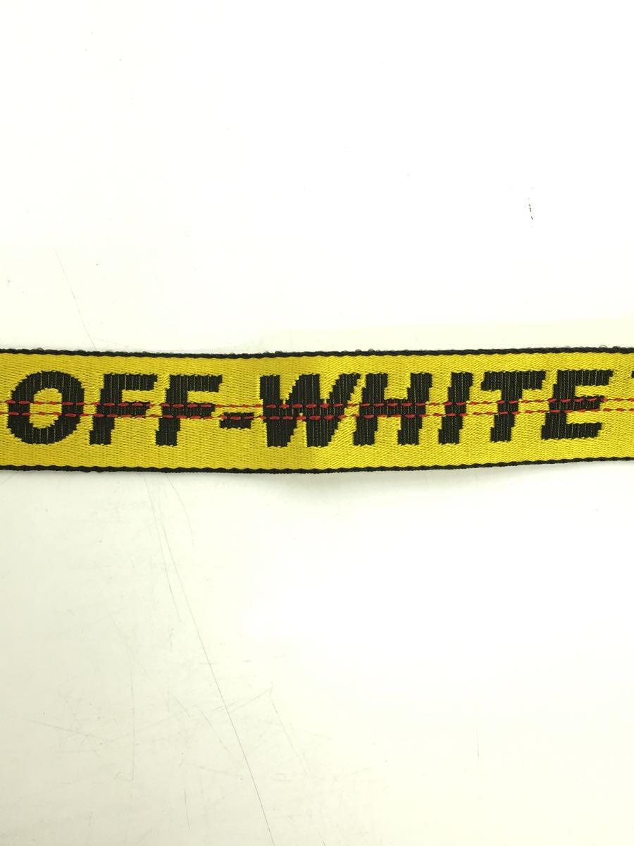 OFF-WHITE◆ベルト/ポリエステル/YLW/無地/メンズ_画像3