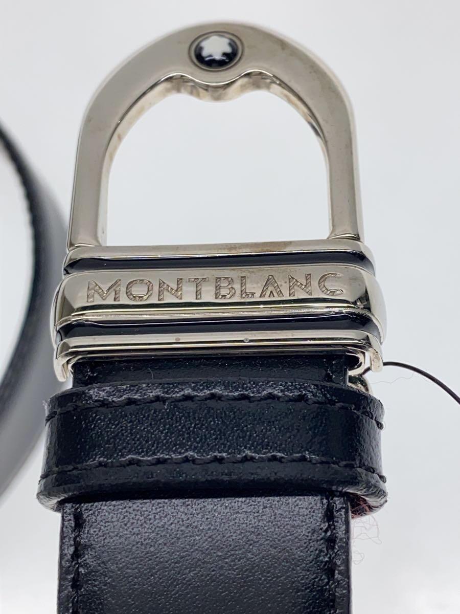 MONTBLANC◆ベルト/レザー/BLK/無地/メンズ_画像3