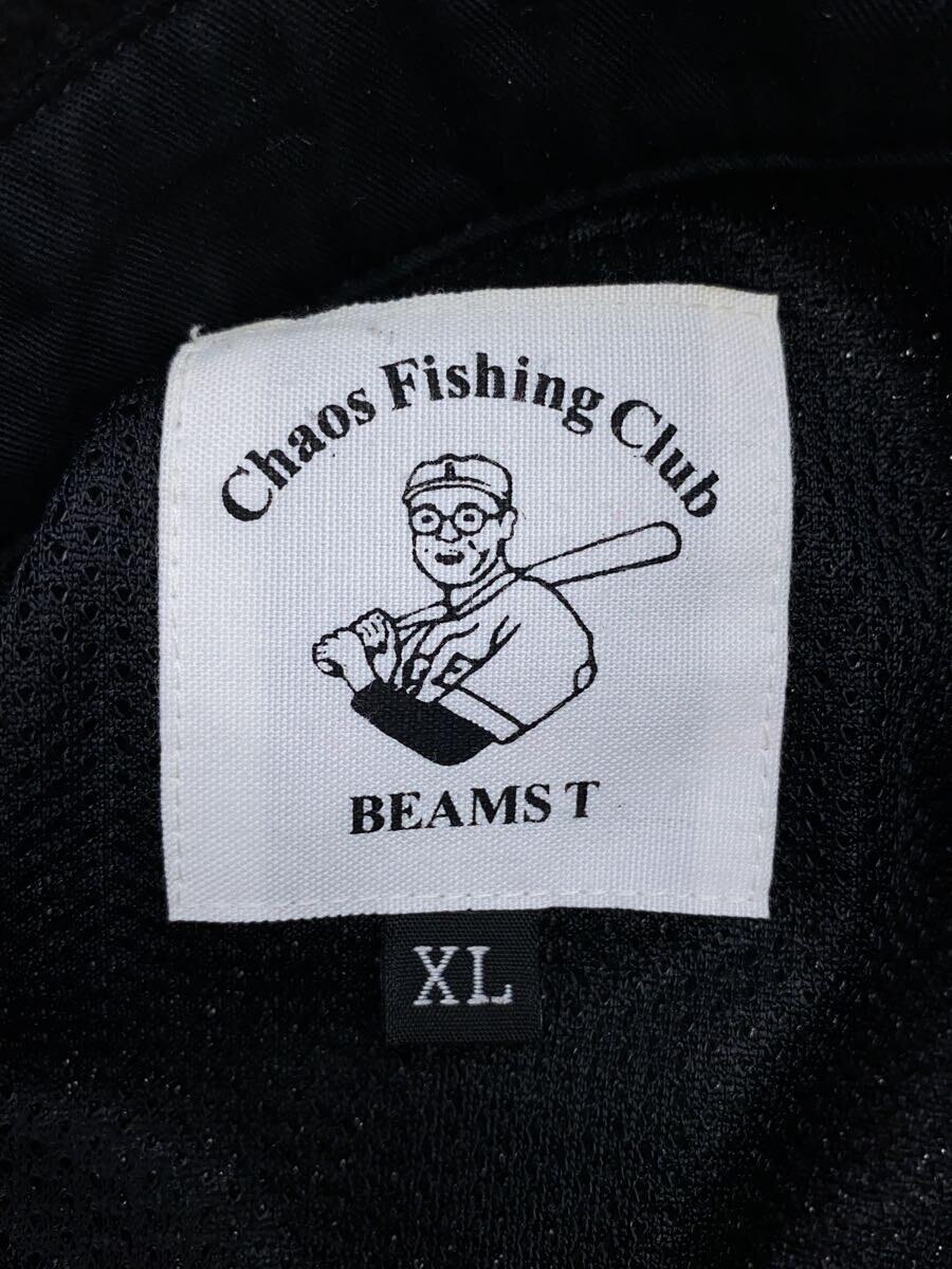 Chaos Fishing Club◆CPOシャツ/長袖シャツ/XL/ポリエステル/BLK/無地/23AW-003CO/毛玉有_画像3