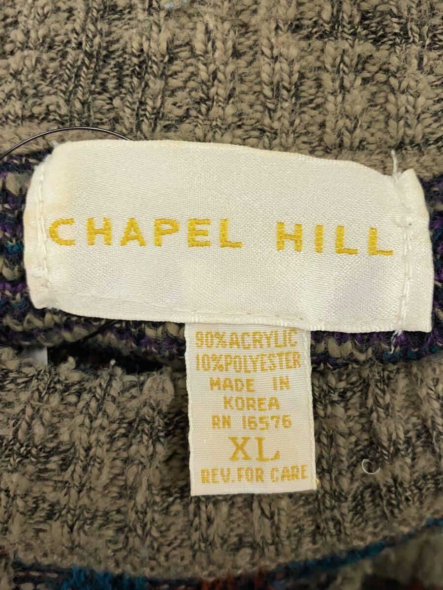 CHAPEL HILL/セーター(厚手)/XL/アクリル/GRY/無地_画像3