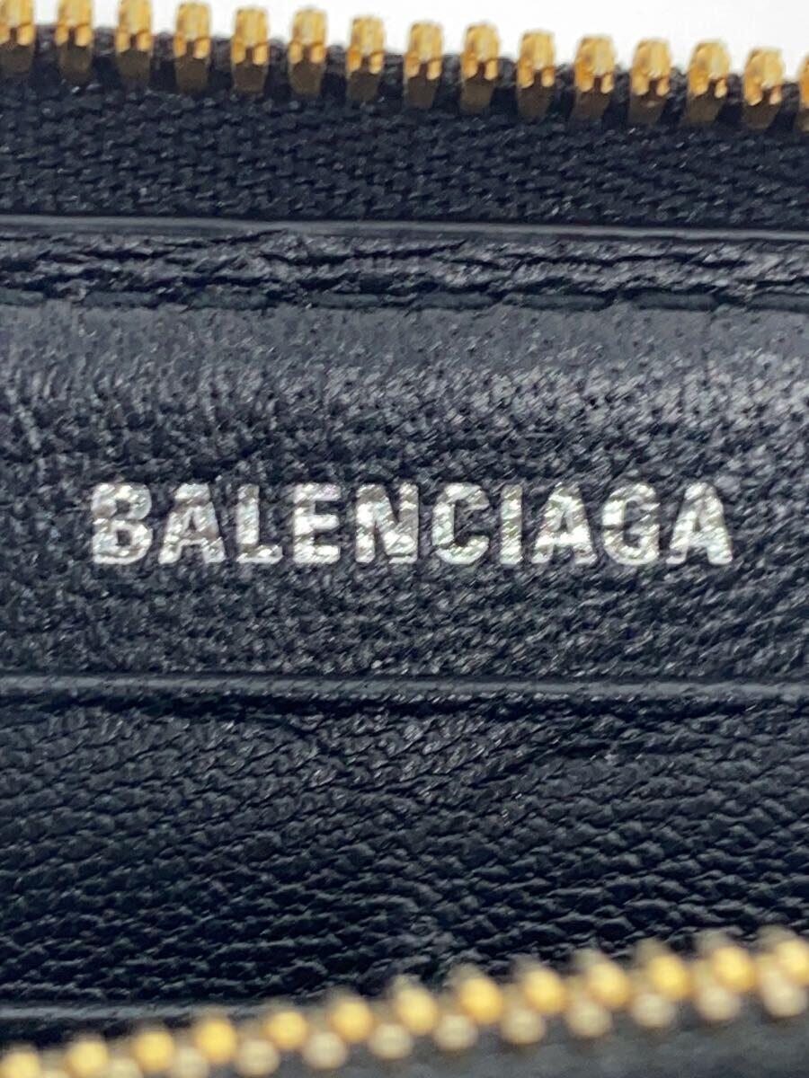 BALENCIAGA◆長財布/レザー/BLK/無地/メンズ/601390・1000・U・531267_画像3