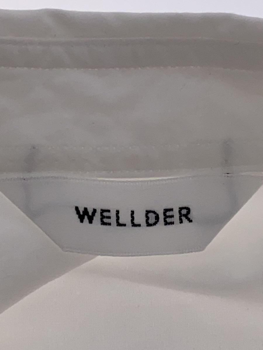 WELLDER◆Standard Shirt/長袖シャツ/4/コットン/WHT/WM19SSH09_画像3