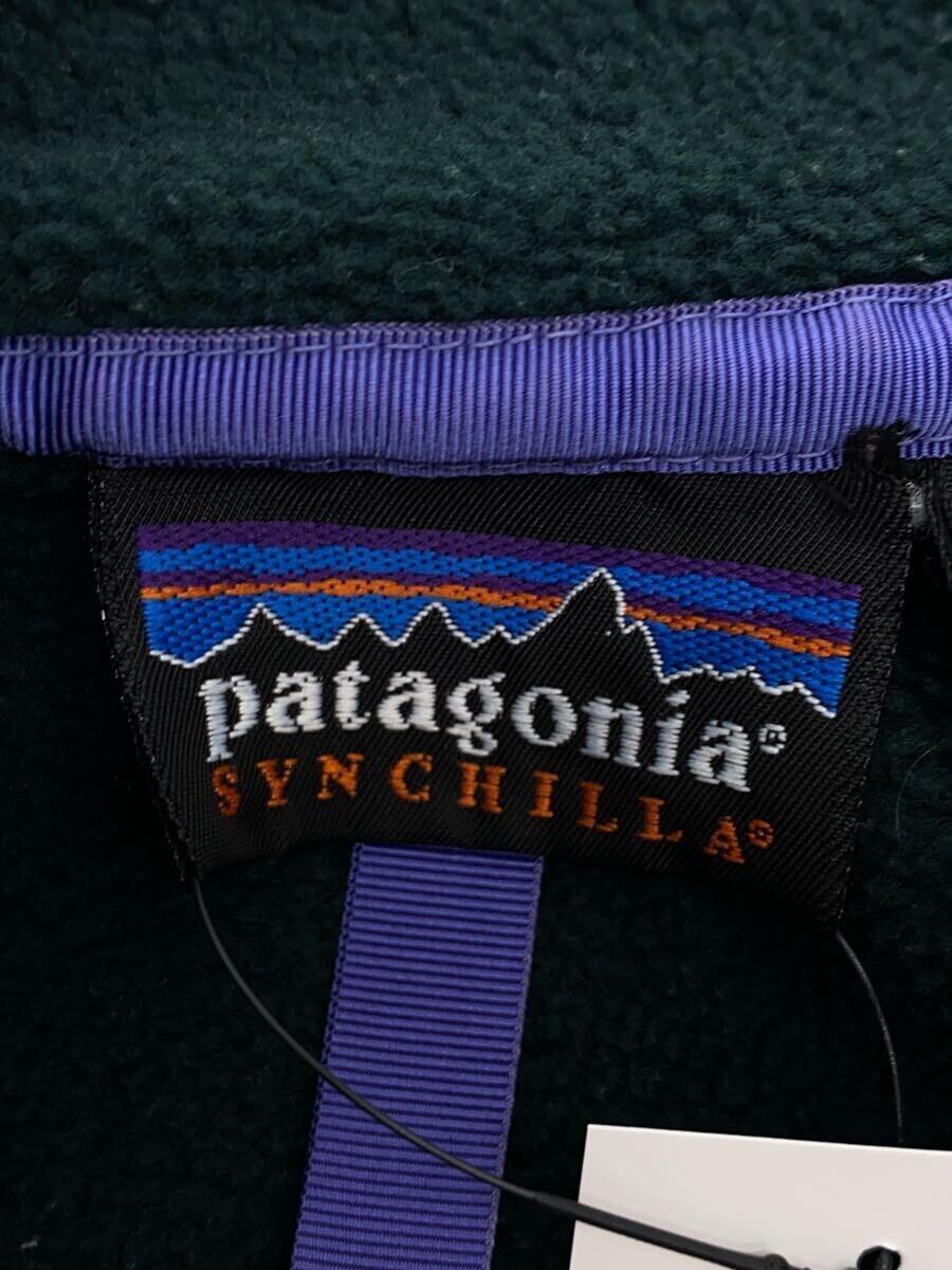 patagonia◆90s/シンチラスナップ/フリースジャケット/M/ポリエステル/GRN/25450_画像3