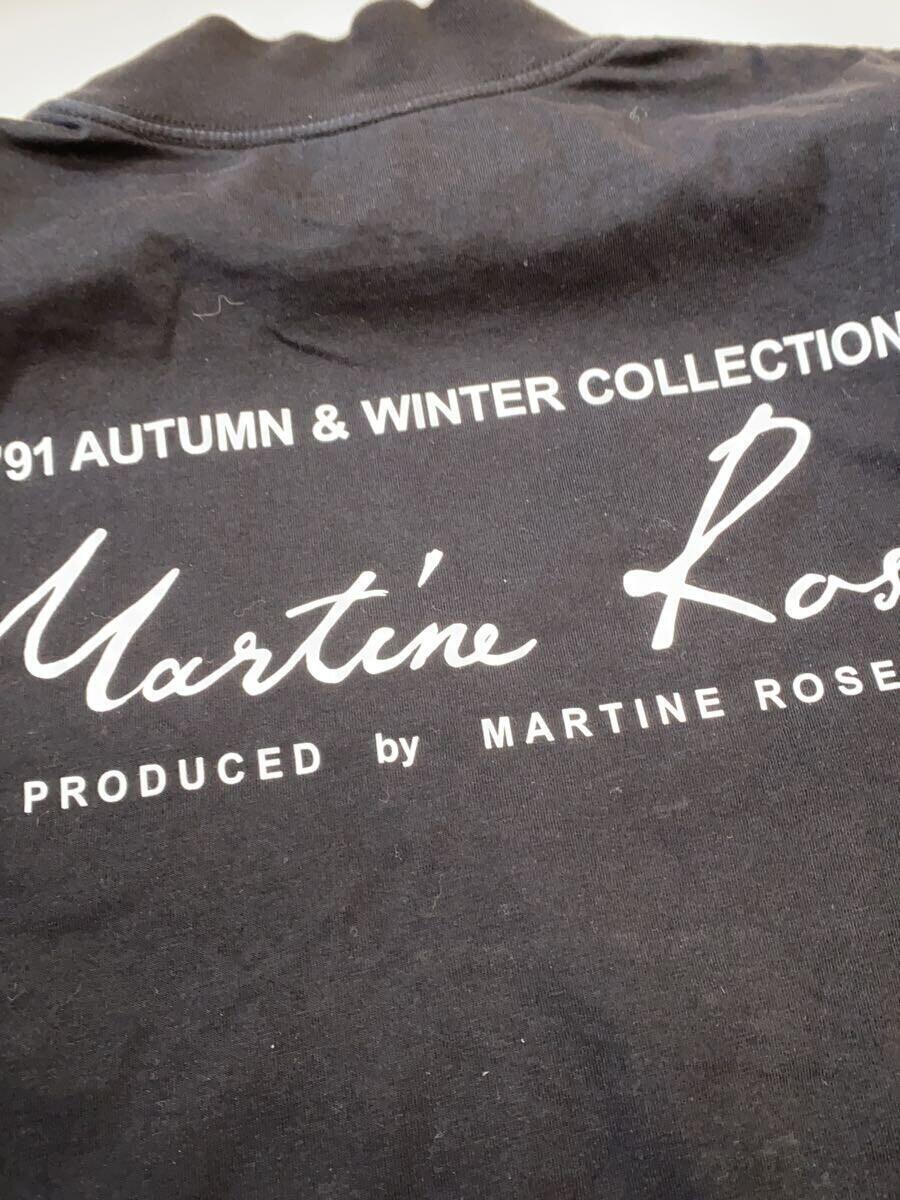 MARTINE ROSE* long sleeve T shirt /XS/ cotton /BLK/ plain / high‐necked 