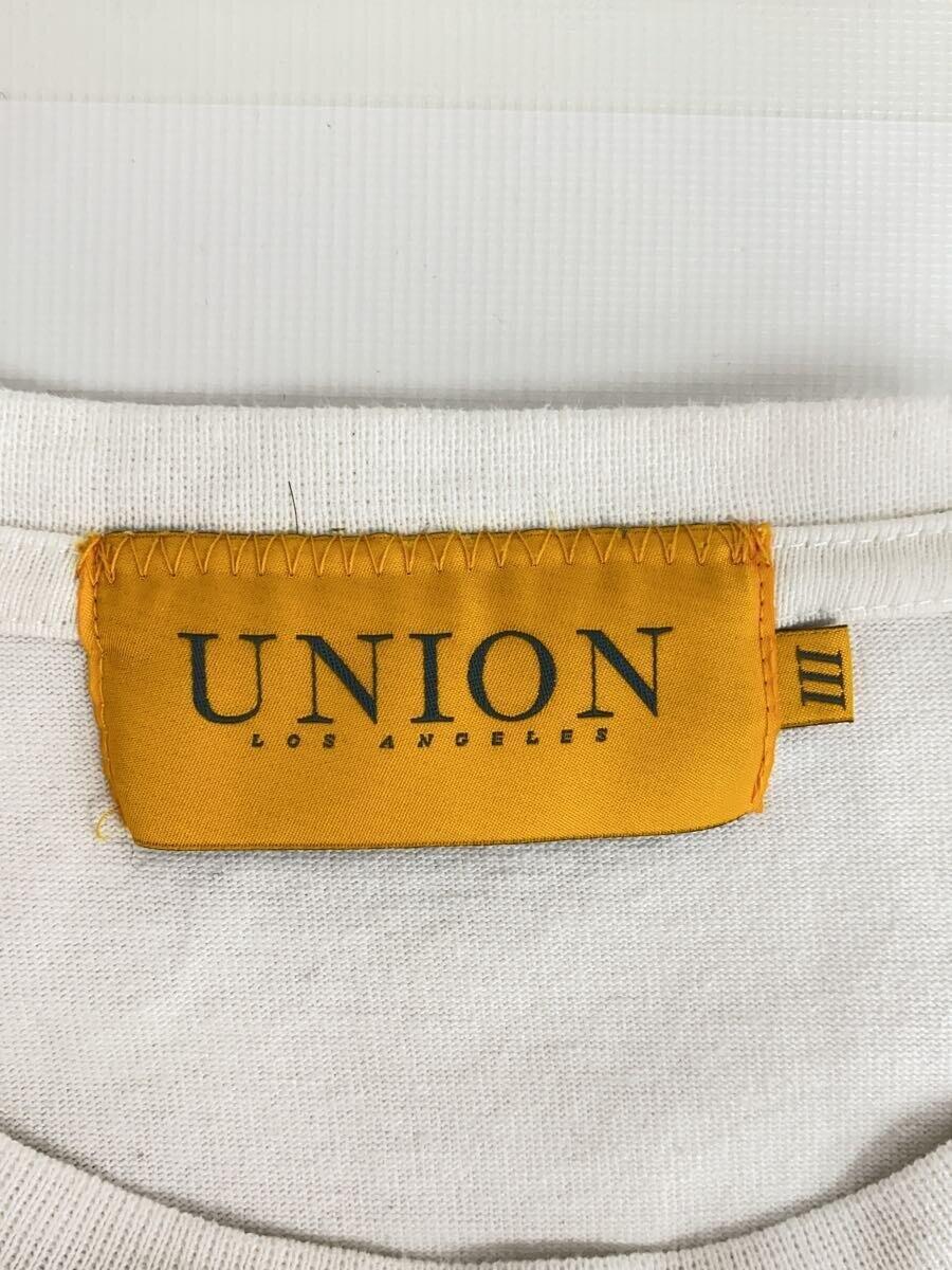 UNION◆長袖Tシャツ/3/コットン/WHT_画像3