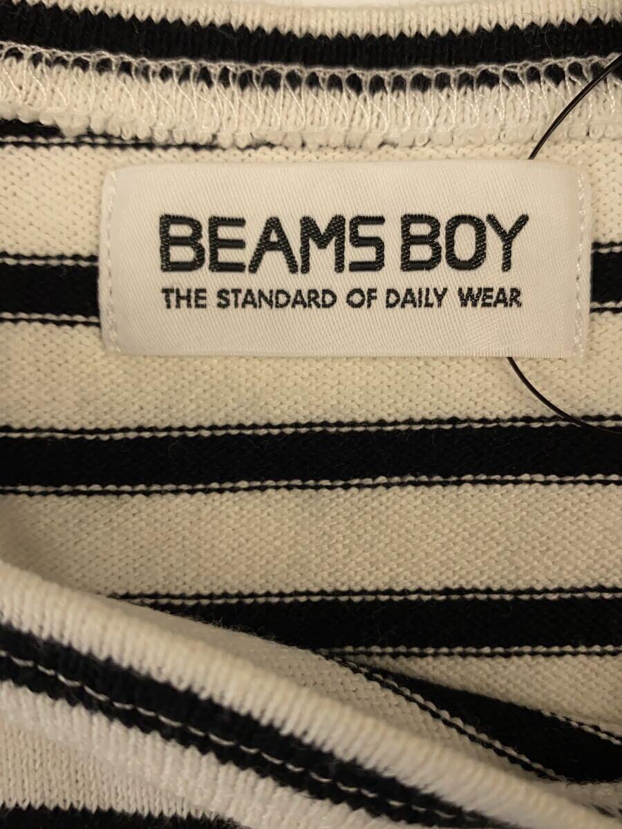 BEAMS BOY◆エルボーパッチバスク/FREE/コットン/WHT/ボーダー/13-14-0314-222_画像3