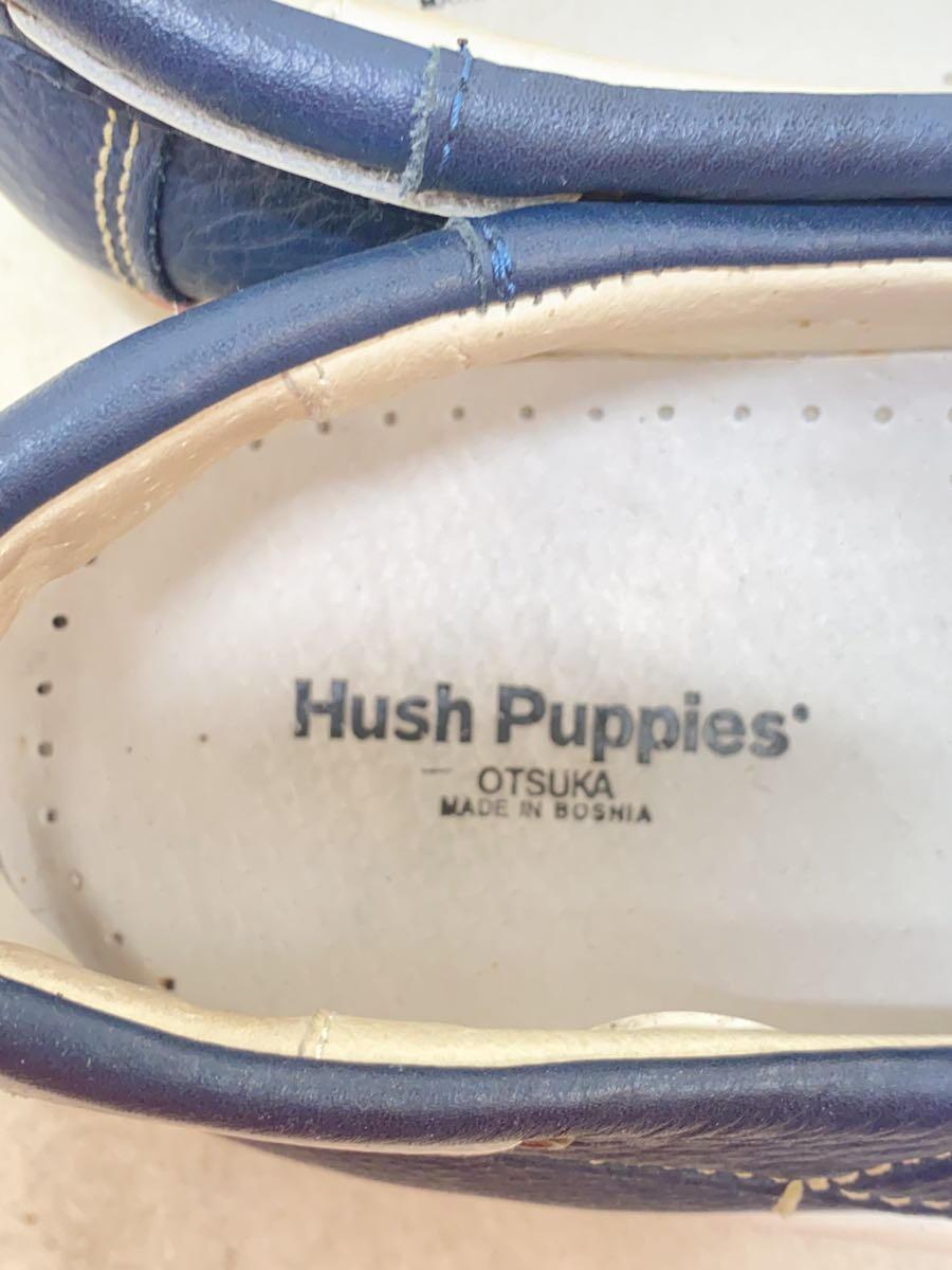 Hush Puppies* deck shoes /44/NVY/ leather 