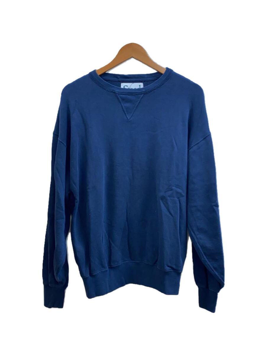 J.S Homestead(JOURNAL STANDARD HOMESTEAD)◆23年/FLEECE GUSSET CREW SWEAT/スウェット/M/コットン/ネイビー_画像1