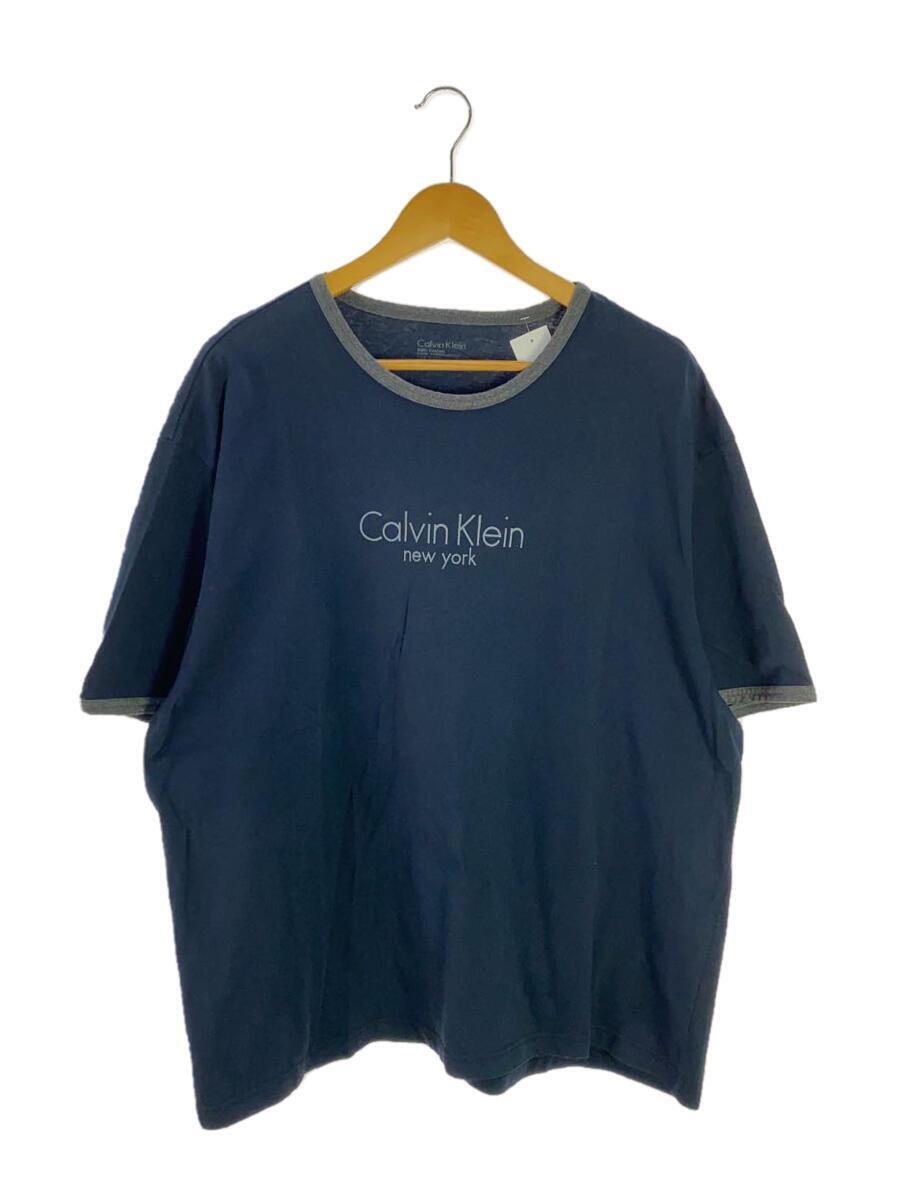 Calvin Klein◆Tシャツ/XXL/コットン/NVY_画像1