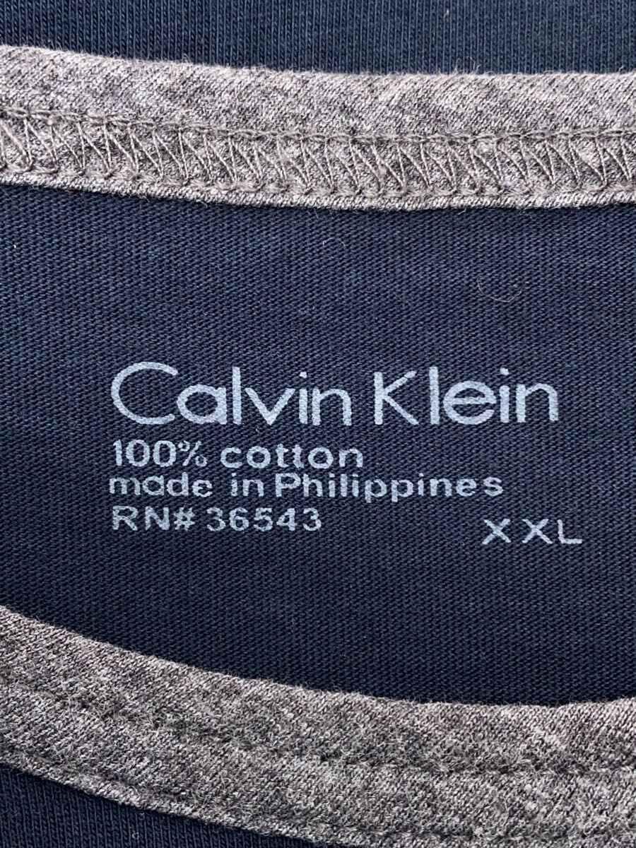 Calvin Klein◆Tシャツ/XXL/コットン/NVY_画像3