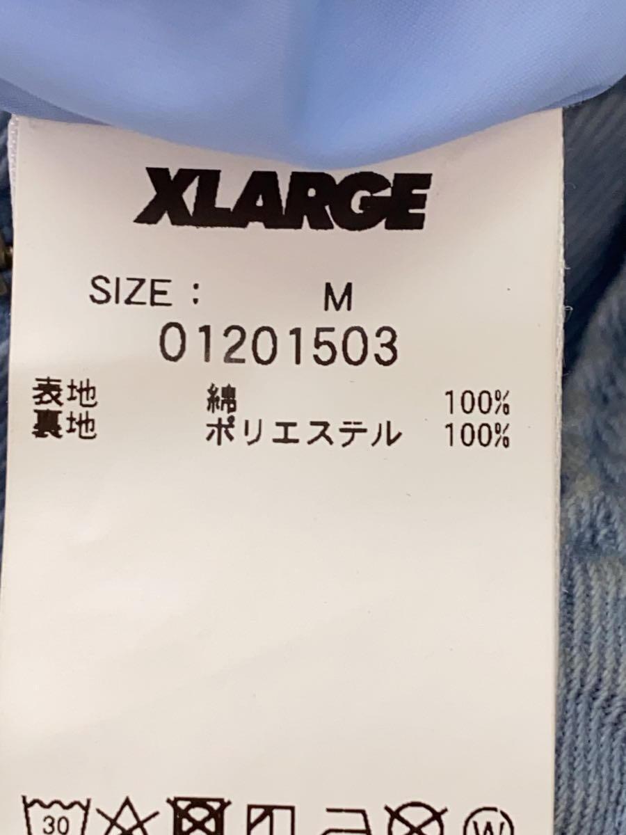X-LARGE◆ブルゾン/M/コットン/BLU/無地_画像4