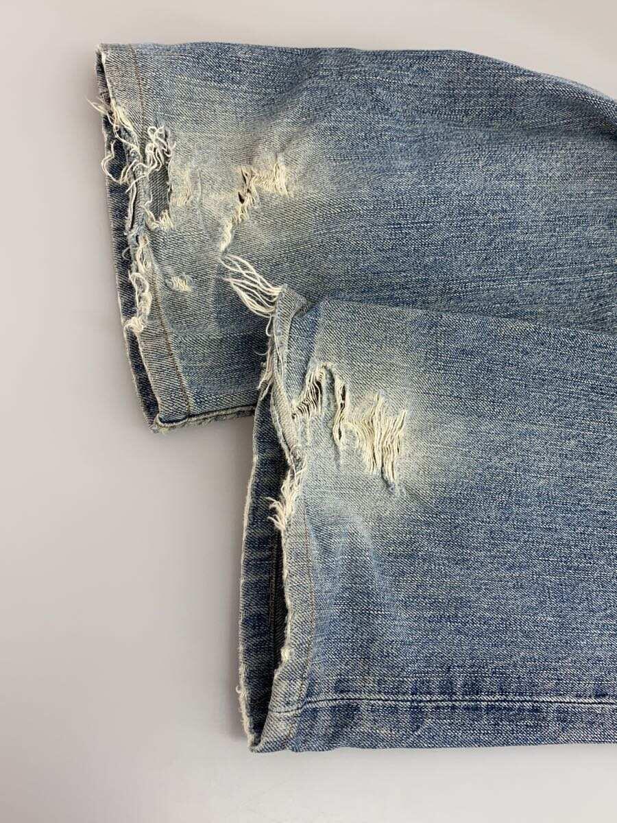 Levi’s◆ボトム/31/コットン/IDG/無地/502-03/裾破れ有_画像6