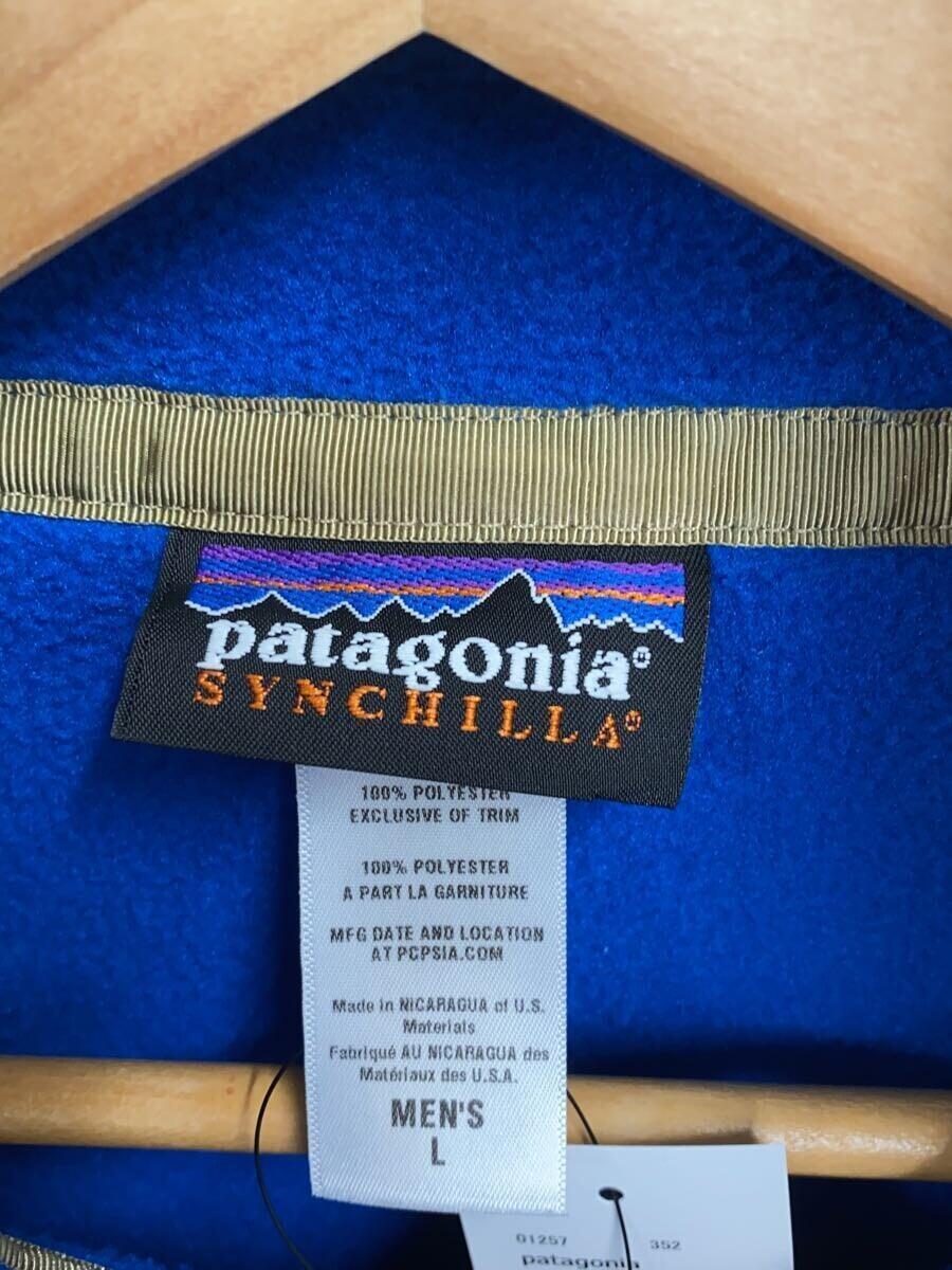 patagonia◆Synchilla Snap-T Pullover/2012/フリースジャケット/L/ポリエステル/BLU_画像3