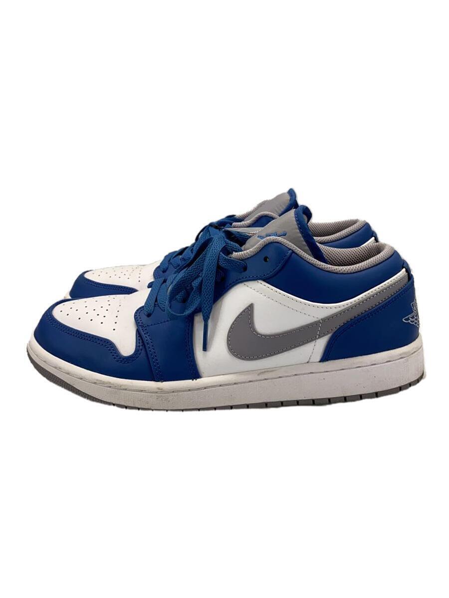 NIKE◆Air Jordan 1 Low True Blue/28cm/BLU/553558-412_画像1