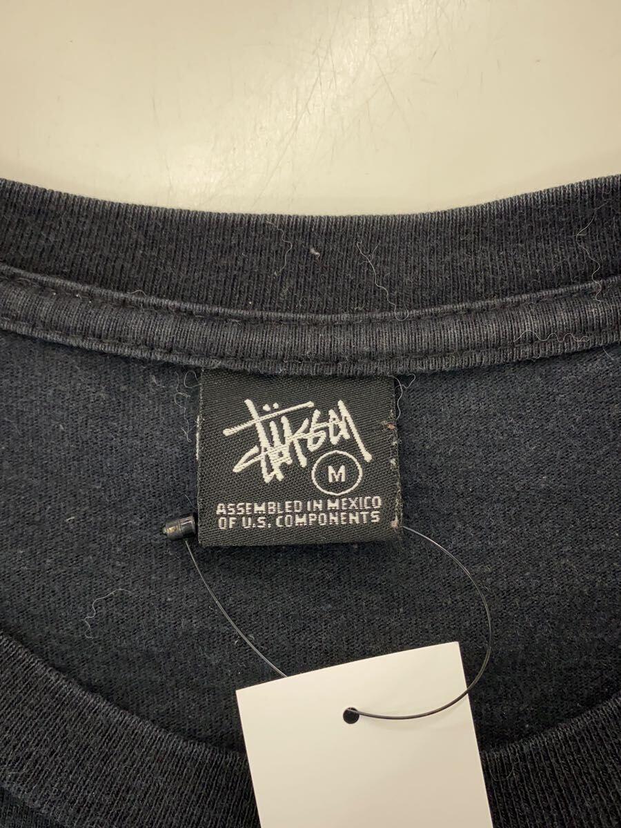 STUSSY◆長袖Tシャツ/M/コットン/BLK_画像3