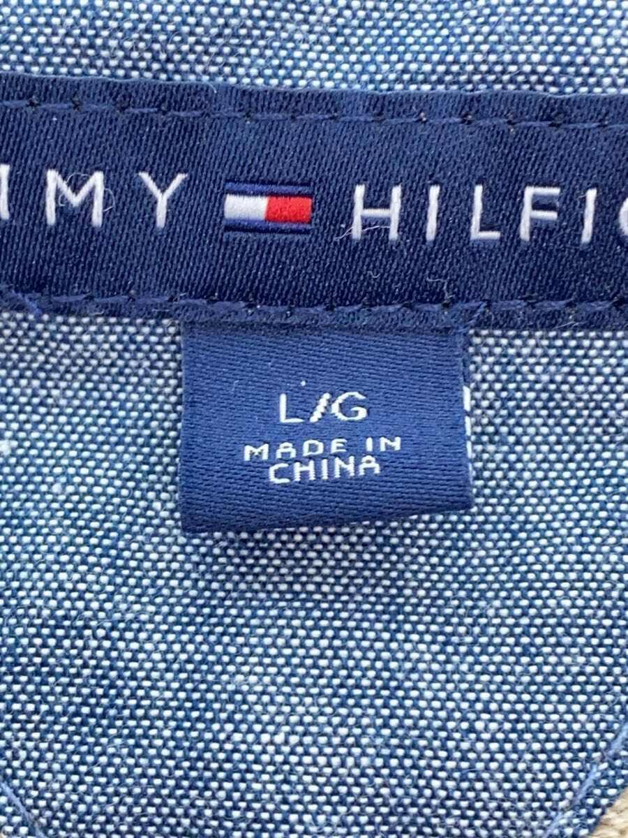 TOMMY HILFIGER◆カーディガン(薄手)/L/コットン/BEG_画像4