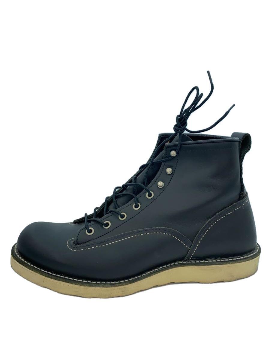 RED WING◆レースアップブーツ/US9.5/BLK/レザー/2913_画像1