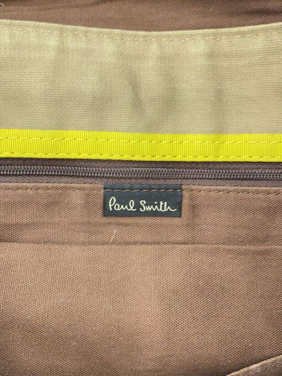 Paul Smith◆ショルダーバッグ/コットン/CML/無地_画像5