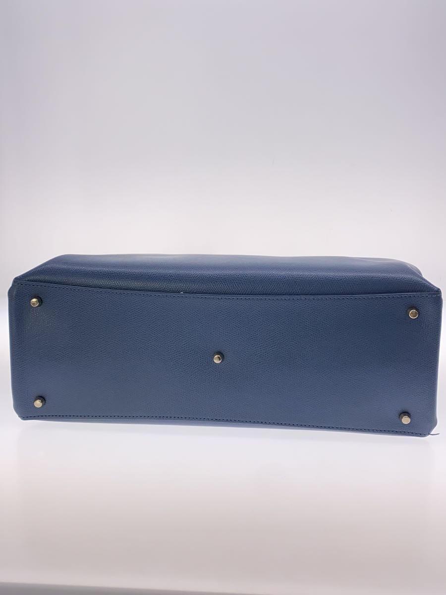 FURLA◆ハンドバッグ/PVC/BLU/無地/WB00145_画像4