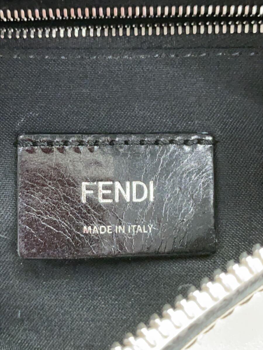 FENDI◆ウエストバッグ/レザー/WHT_画像5