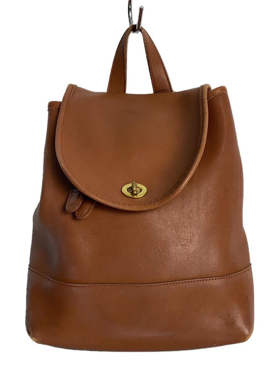 COACH* angle attrition / Old Coach / rucksack / leather /BRW/9791*