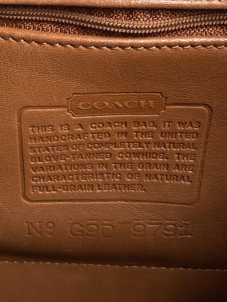 COACH* angle attrition / Old Coach / rucksack / leather /BRW/9791*