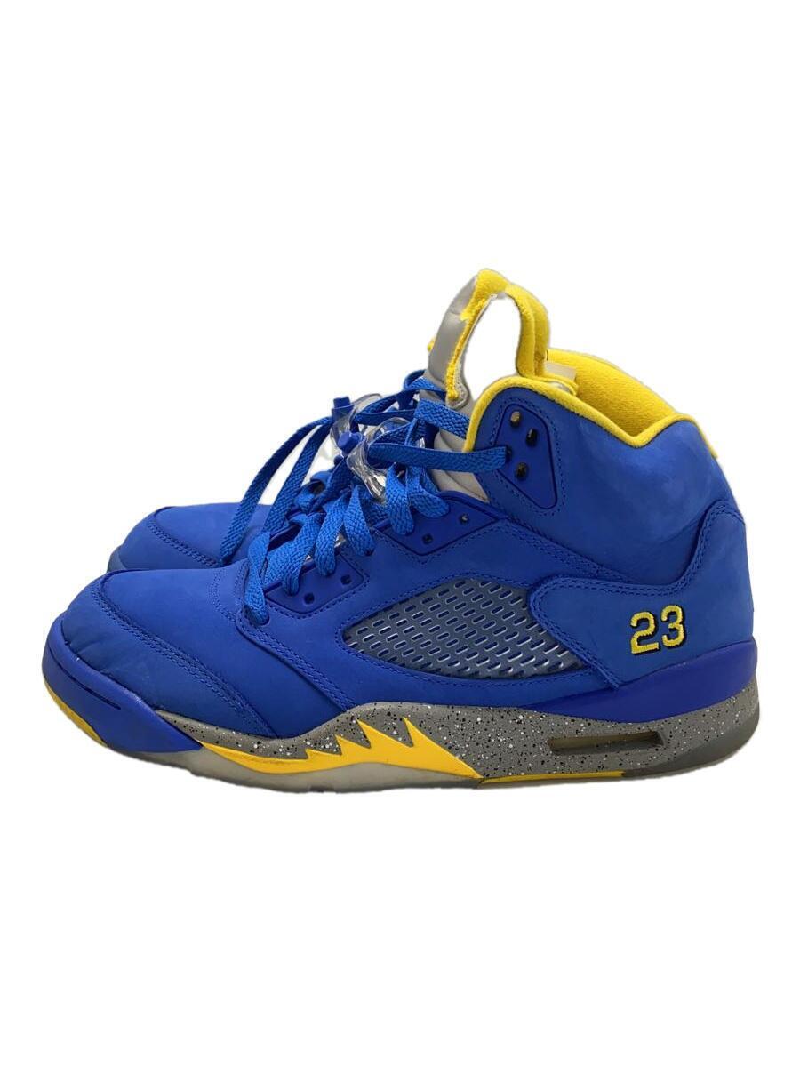 NIKE◆AIR JORDAN 5 LANEY JSP/エアジョーダン/ブルー/CD2720-400/27.5cm/BLU_画像1