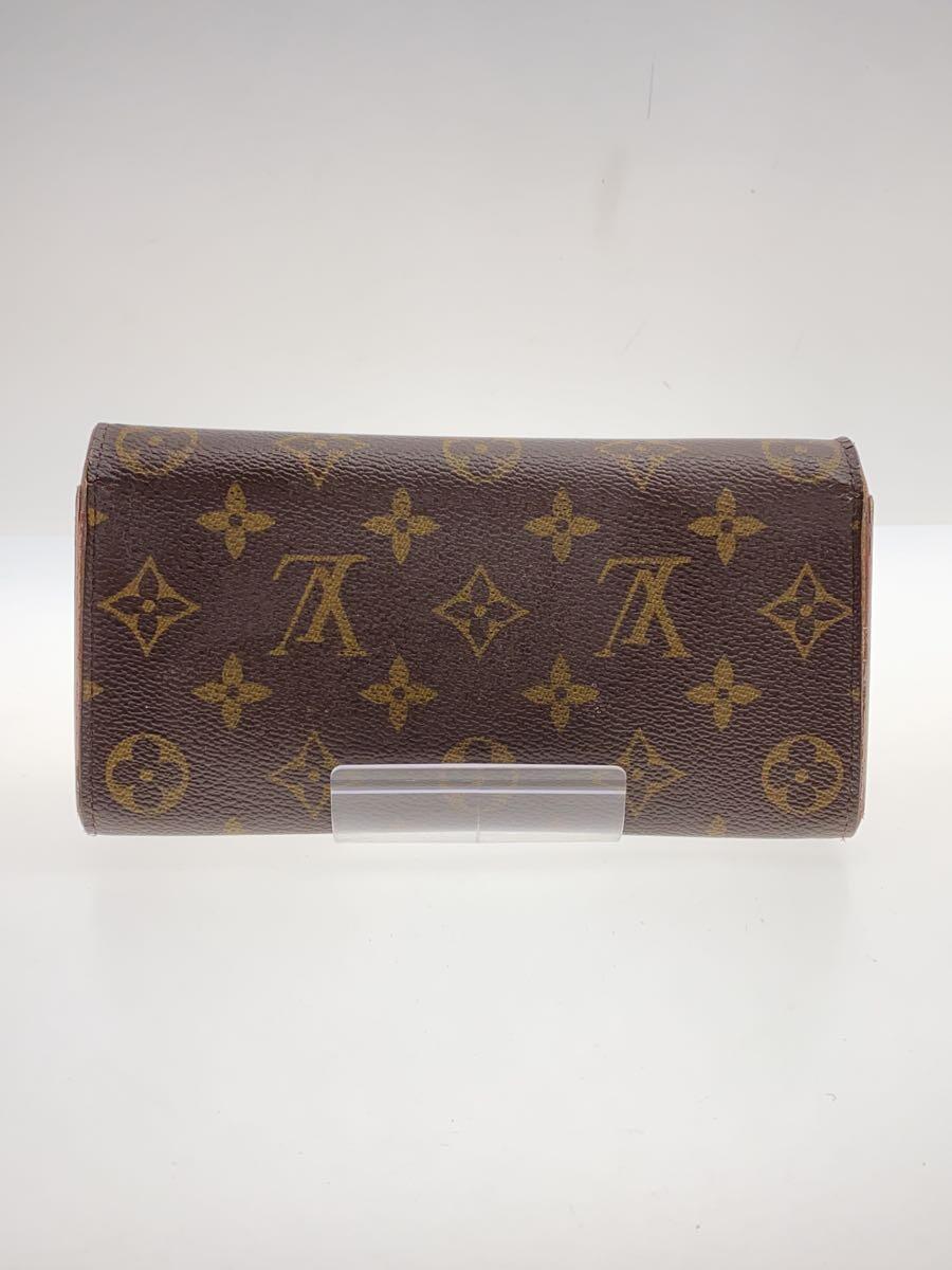 LOUIS VUITTON◆ポルト・フォイユ・エミリー_モノグラム・キャンバス_フラワーチャーム_BRW_ホットピンク/PVC/BRW/レテ_画像2