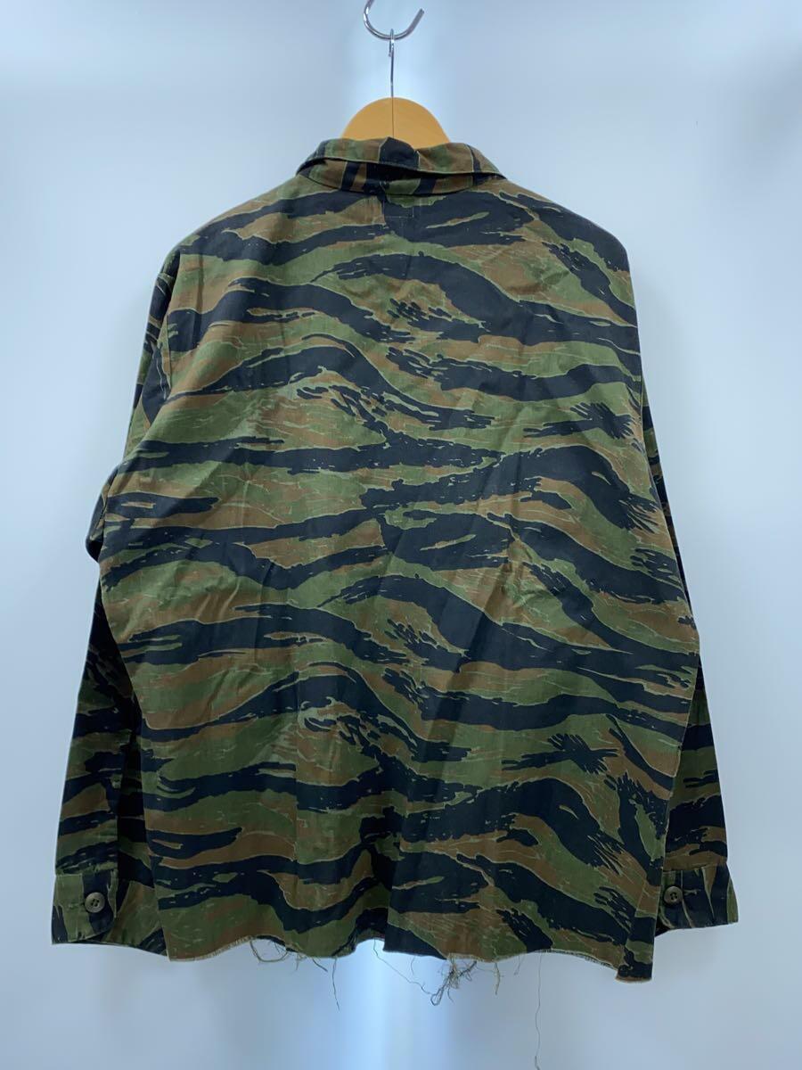 US.ARMY◆長袖シャツ/17.5/コットン/GRN/カモフラ_画像2