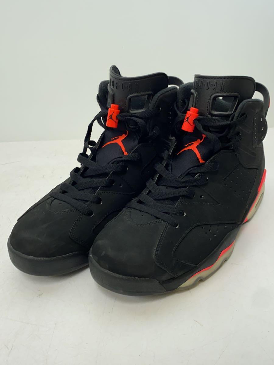 NIKE◆AIR JORDAN 6 RETRO/エアジョーダンレトロ/ブラック/384664-023/28cm/BLK_画像2