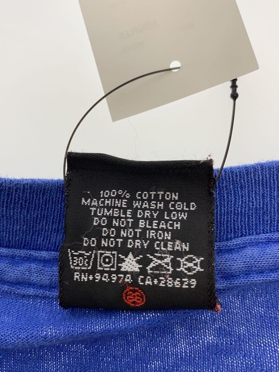 STUSSY◆Stussy Tribe Worldwide Tee/2000s/Tシャツ/L/コットン/BLU/無地//_画像4