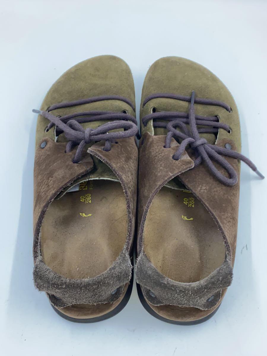 BIRKENSTOCK◆サンダル/40/KHK/スウェード//_画像3