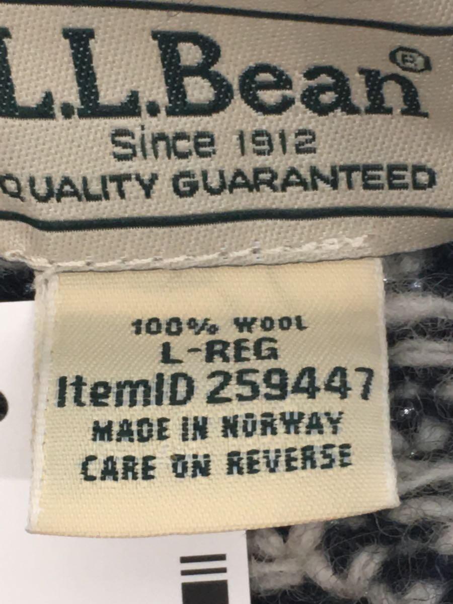 L.L.Bean◆Norwegian Crewneck/バーズアイ/セーター(厚手)/L/ウール/NVY/259447//_画像5