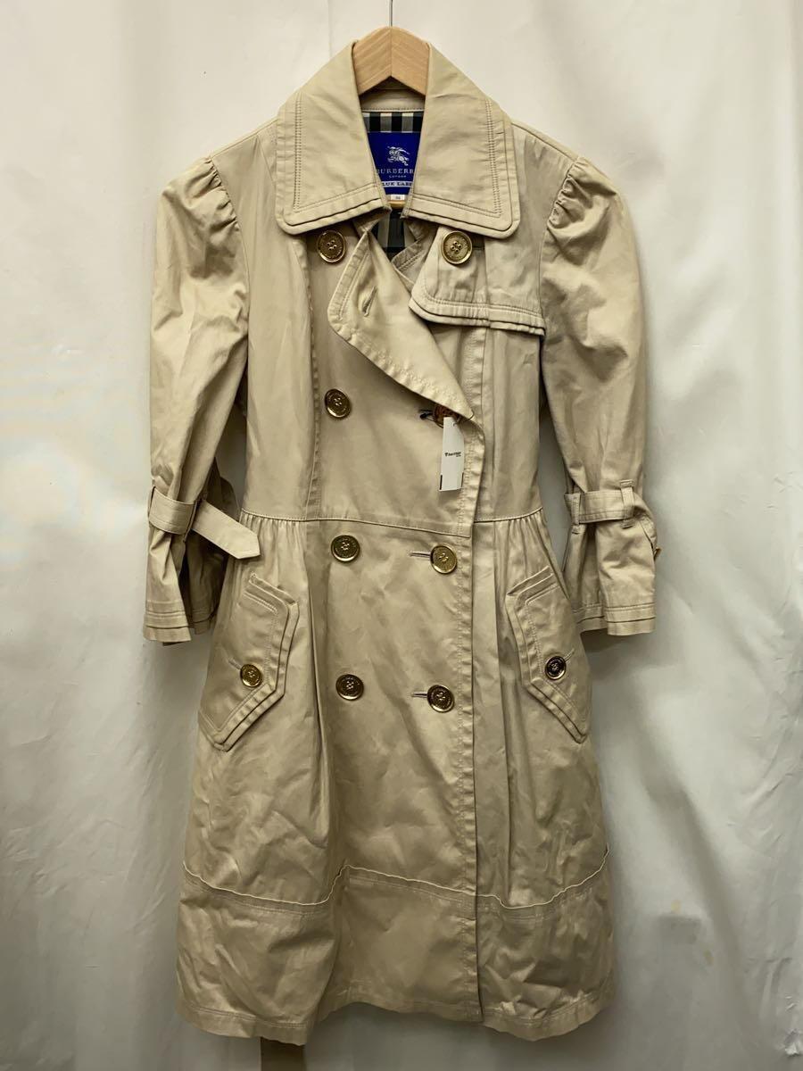 BURBERRY BLUE LABEL◆トレンチコート/38/コットン/BEG/FR524-265-03_画像1