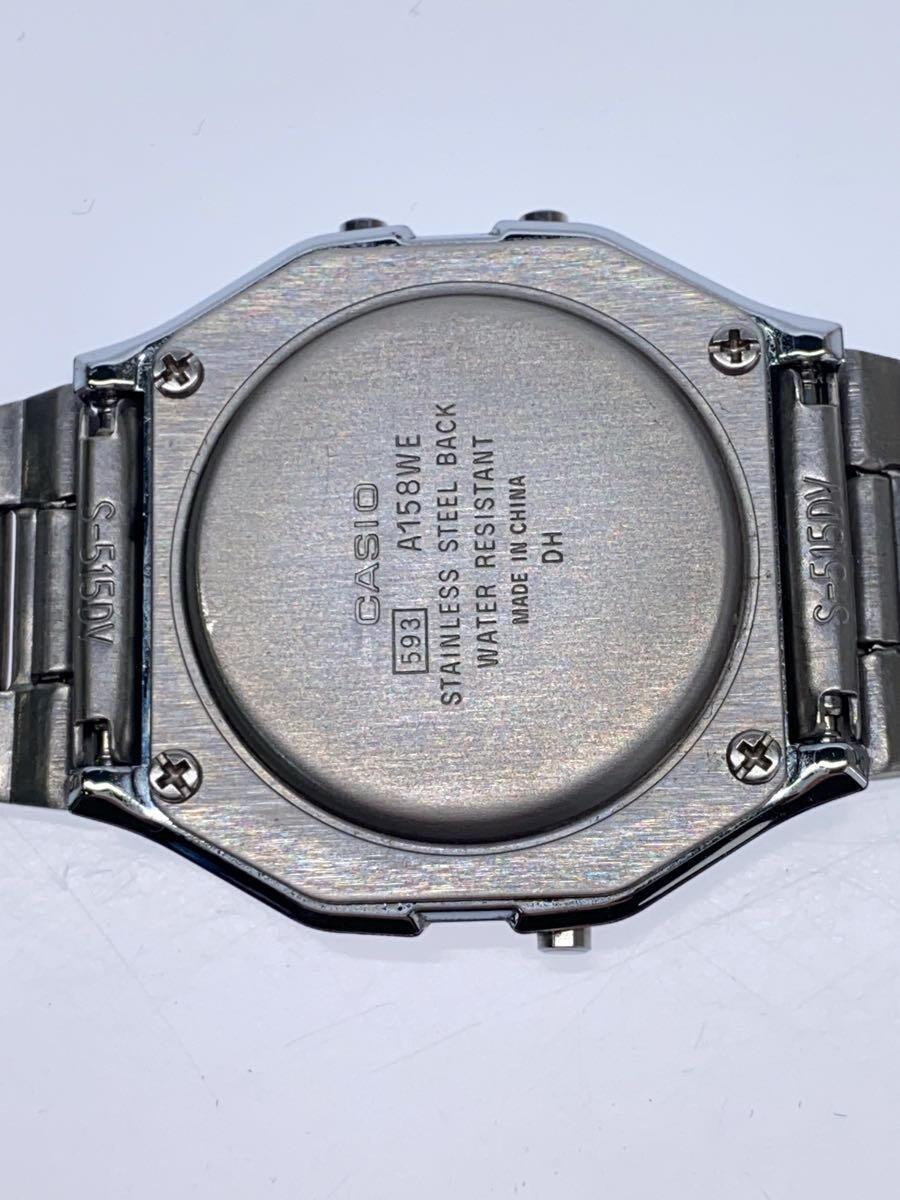 CASIO◆クォーツ腕時計/デジタル/A158WEの画像3