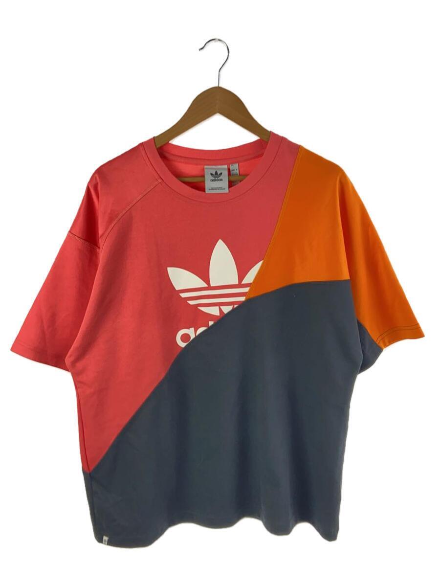 adidas◆Tシャツ/XL/ポリエステル/PNK/無地/HC4498/210001_画像1