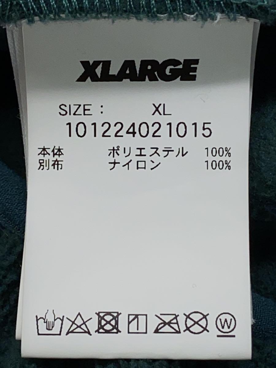 X-LARGE◆フリースジャケット/XL/ポリエステル/GRN/101224021015_画像4