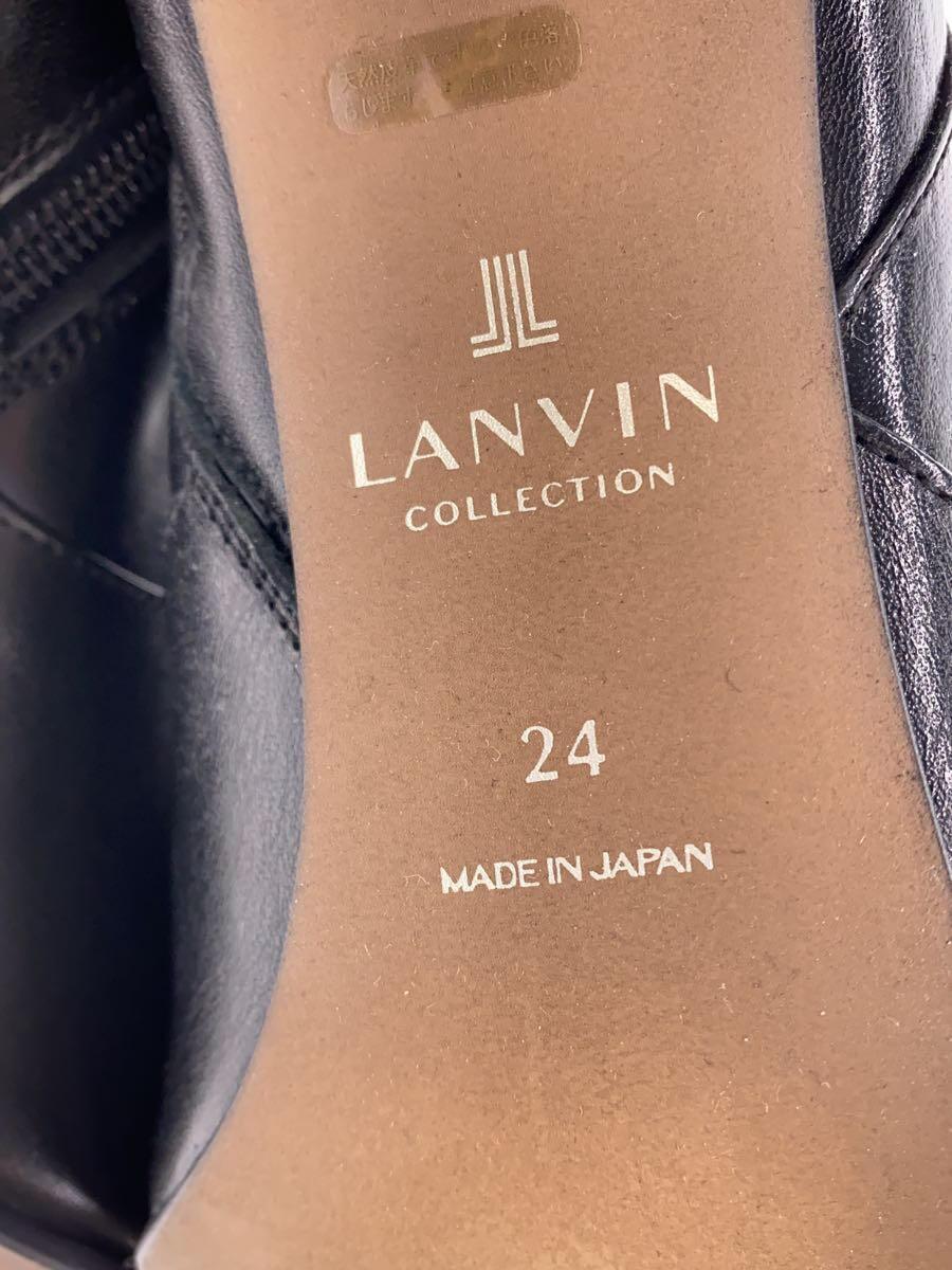 LANVIN◆ロングブーツ/24cm/BLK_画像4