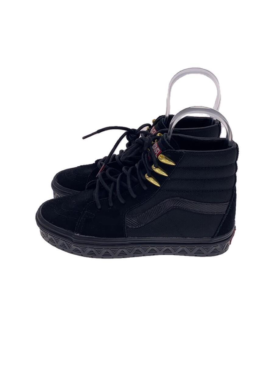 VANS◆ハイカットスニーカー/22.5cm/BLK
