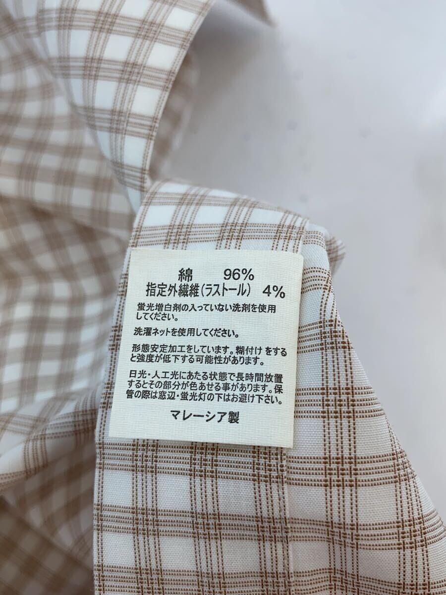 BROOKS BROTHERS◆長袖シャツ/16.5/コットン/ブラウン/チェック_画像4